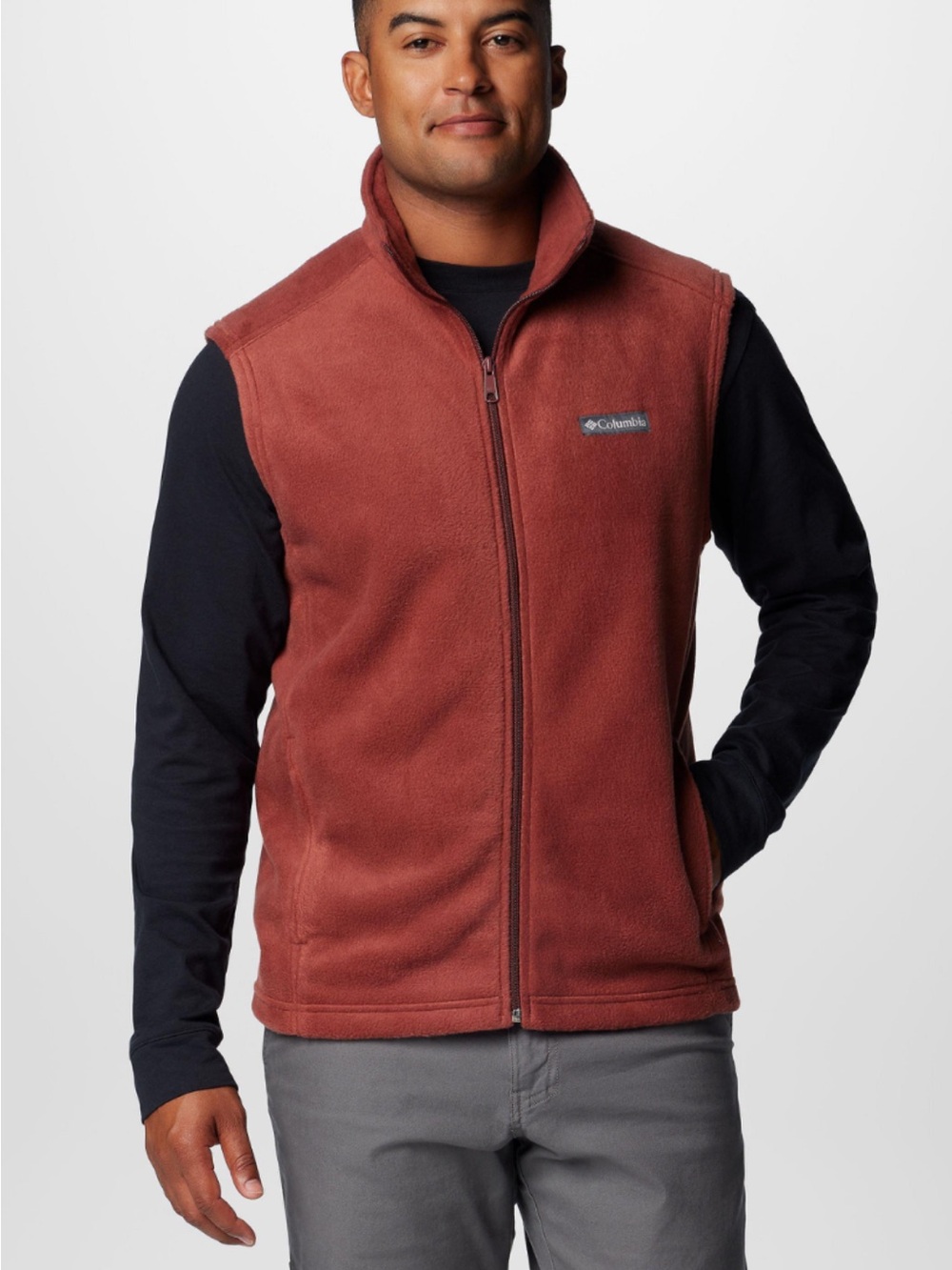 Columbia Red Men's Fleece Vest - Full Zip Layer. 3 X